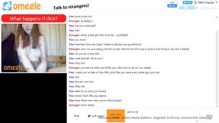 Filthy Omegle Slut wants to be Punished and does all - Part 1