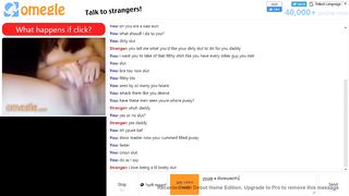 Filthy Omegle Slut wants to be Punished and does all - Part 1