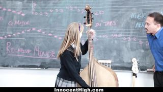 InnocentHigh- Cute Redhead fucks her teacher