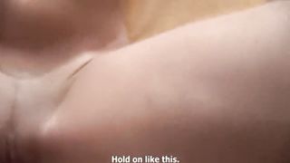 Hot Blonde Blowjob on Party with Friends