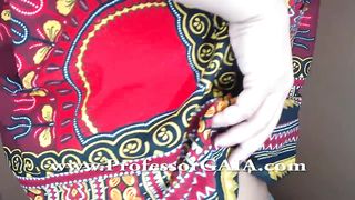 Thick Ebony Wit Hairy Pussy and Bouncing Tits