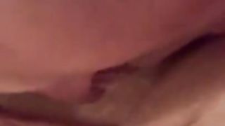 Making my husband clean out my cum filled pussy with both our cream