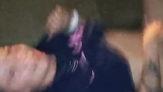 Filming my hot young wife bareback black lover