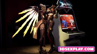 Overwatch Animated Nice Girls with Soft Pussy in Lesbian Fuck