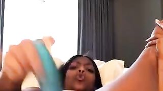 Lola Playing with her Creamy Pussy