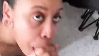 Babe Swallows Bbc, Super Sloppy Deepthroat & Swallows Cum