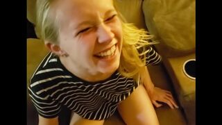 Step Sibling Porn almost Caught by Parents as we Cum POV!!