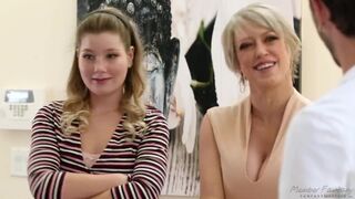 Busty Mom & Step-Daughter Combo