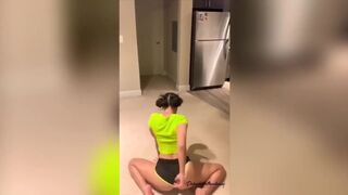 Big Booty Latina Twerk in Black Booty Shorts - Pop that