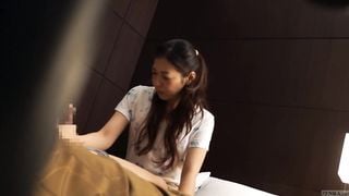 Japanese hotel massage gone wrong Subtitled in HD