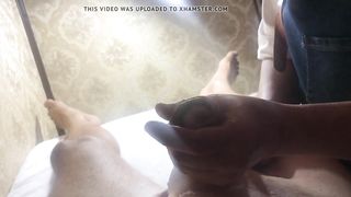 Brazilian Waxing of a Big Cock Part 9 Finally Cream