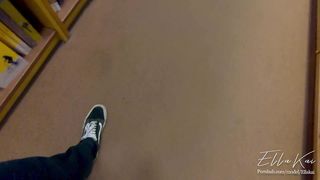 (FULL VIDEO) Dared to Fuck in Library! - very Public Sex & Blowjob