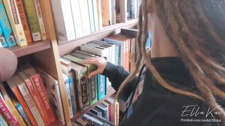 (FULL VIDEO) Dared to Fuck in Library! - very Public Sex & Blowjob