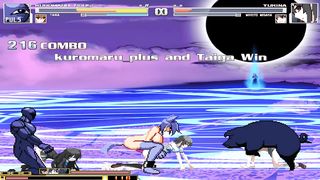 kuromaru plus VS Dengeki Bunko Fighting Climax 01 Hentai Mugen