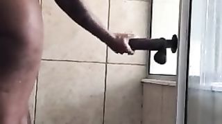 Instagram Model Dildo Shower Ride #qsd