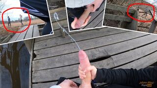 Caught while Finish me Off! Public Handjob by Cute Teen