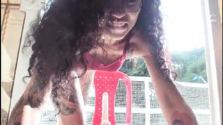 Having Fun on the Balcony