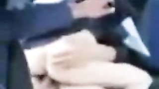 Teacher Rides a Student in Backseat as Husband Films!