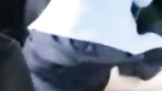 Teacher Rides a Student in Backseat as Husband Films!