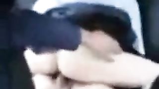 Teacher Rides a Student in Backseat as Husband Films!