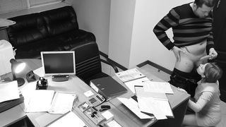 Seduction of Office Secretary Caught on Hidden Security Cam