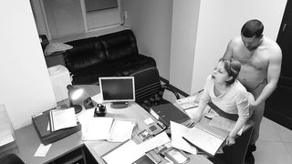 Seduction of Office Secretary Caught on Hidden Security Cam