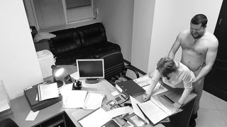 Seduction of Office Secretary Caught on Hidden Security Cam
