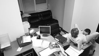 Seduction of Office Secretary Caught on Hidden Security Cam