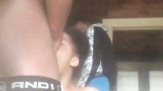 Ebony Gets Trained Takes 2 Dicks and Cumshot (Gangbang)