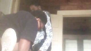 Ebony Gets Trained Takes 2 Dicks and Cumshot (Gangbang)