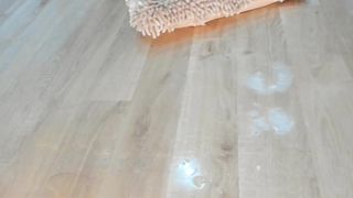 SQUIRT 3 TIMES on Floor ,anal, Dildo and Tease. Bouncy Big Natural Tits