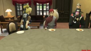 Gaara Fucks Her Sister Temari In the Kitchen Family Sex Naruto Hentai