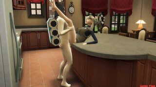 Gaara Fucks Her Sister Temari In the Kitchen Family Sex Naruto Hentai