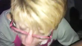 Blonde Granny really Loves to Suck BBC