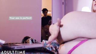 Caught Fapping - Walked in on my Friend's Sister Camming!