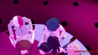 Boku no Hero Hentai - Orgy Momo, Uraraka & Jiro with Deku, Todoroki & Bakugou