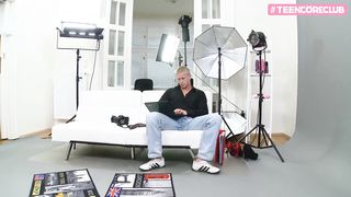 Horny Redhead Teen goes to Casting and Gets her Butt Stuffed