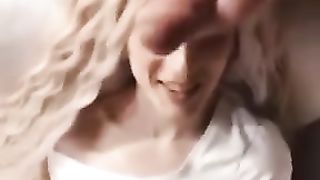 Hot Skinny Teen Masturbates and Facial