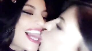 Tongue Action 2 Girls Share a VERY Passionate Kiss together