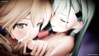[MMD] Cakeface (Suzuya, Prinz Eugen)