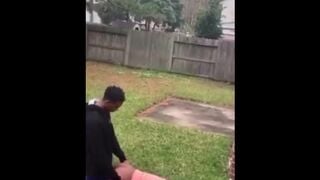 Young Thot taking Dick on back Porch