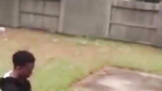 Young Thot taking Dick on back Porch