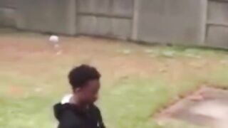 Young Thot taking Dick on back Porch