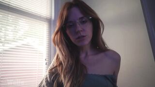 Redhead Stoner Girlfriend gives you JOI while Smoking.... Sweet Dominatrix