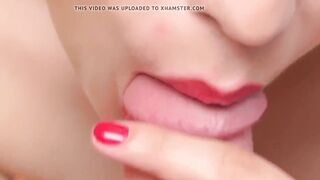 SENSUAL TEASING CLOSE UP BLOWJOB