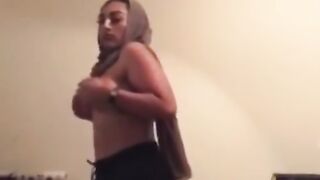 Bengali Hijabi from Whitechapel Strip Tease