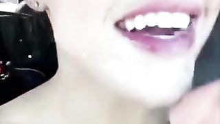 Rainey James - Sloppy Dildo Blowjob in Car