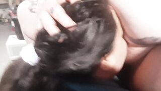 Slutty best Friend let's me Facefuck her after Easter Dinner