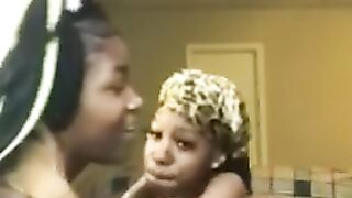 Young Ebony Tia Eating Ddoll P2