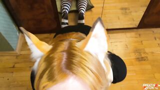 Redhead Deepthroat Big Cock and Sex Toy and Doggystyle Fuck